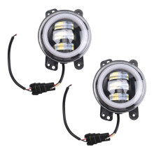 2PCS 4Inch Led Fog Lights Halo Ring DRL Off Road Fog Lamp for JK TJ LJ Journey