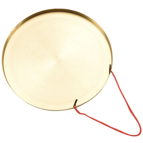2pcs 22cm Hand Gong Brass Copper Chapel Opera Percussion with Round  Hammer 2