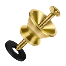 72Pcs Guitar Strap Locks Metal Strap Button Metal End Pins Flat for Acoustic Classical Electric Guitar Bass Ukulele
