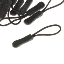 40 Anti-Slip Zipper Puller, Zipper, Zipper Extension Trailer, Practical and Robust for Back Pack, Jacket, Etc.- Black