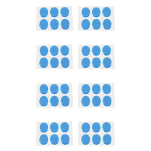 48pcs Snare Drum Mute Pad Drum Damper Gel Pads Snare Tom Drum Muffler Mute Transparent Percussion()