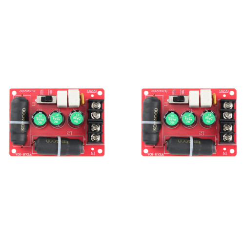 2X Pure Bass Subwoofer Second-Order Crossover Speaker Frequency Divider DIY Home Theater