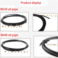 3X Bike Oil Disc Brake Cable Pressing Ring Bicycle Hydraulic Brake Cable Hose for DEORE ,BH90