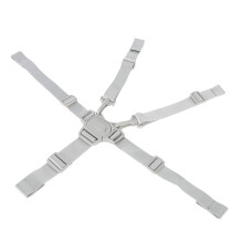 Universal 5 Point  Chair Straps Replacement with Quick‑Release Gray Button Safety Harness