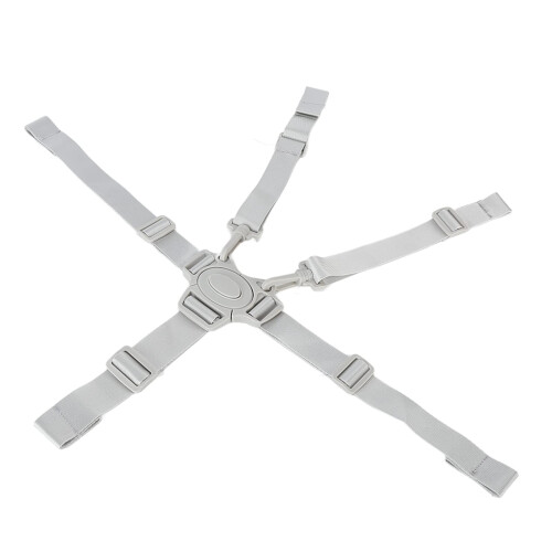 Universal 5 Point  Chair Straps Replacement with Quick‑Release Gray Button Safety Harness