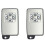 2X Car  Card Remote Car Key Shell Case Fob 4 Button for  Alphard Estima Vellfire 1