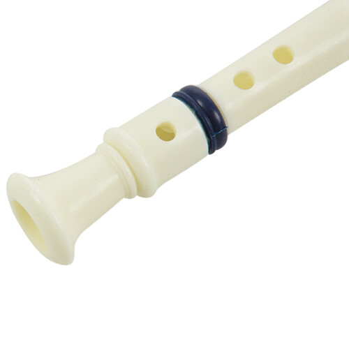 2X Strumento Musicale 6 Fori Flauto Flauto Soprano - Bianco Blu 1