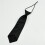 2X Solid Black Polyester Elastic Slim Necktie Neck Tie for Child 3