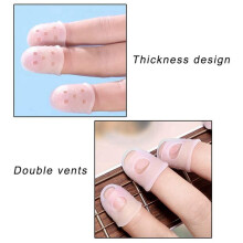 400 Stück Fingerspitzen Schutz, 5 GrößEn Ukulele Finger Kappen, für Gitarren Ukulele Saiten Instrumente