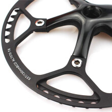 2X Single Speed Crankset 53T 170mm Crankarms Folding Bike Crankset with Protective Cover for Bike Track Road Bicycle