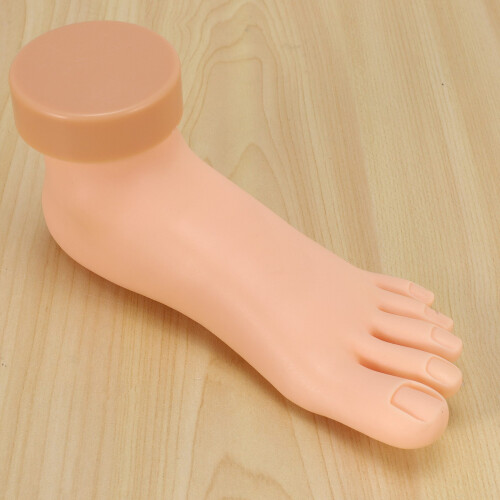 2X Practice Foot Model Flexible Movable Soft Fake Foot Tool for Nail Art Train 1