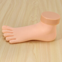 2X Practice Foot Model Flexible Movable Soft Fake Foot Tool for Nail Art Train