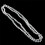2X Mode Blanc Pull A Longues Chaines Collier de Perles 2
