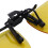 2X Rectangle Clear Yellow Lens Rimless Clip  Night Vision Driving Glasses 5