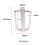 2 Pcs 50mm Slide Buckle Triglide Webbing Slider Strap Keeper for Harness Waist Strap Shoulder Strap Adjust 2