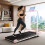 Folding Treadmill with Handrail & Adjustable Incline 3