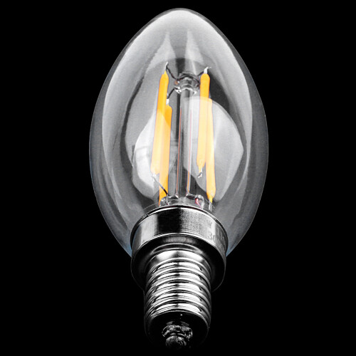 5X Dimmable E12 4W COB Edison Candle Flame Filament LED Light Bulb Lamp 10 x 3.5cm 1