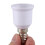 15 Pcs E14, E27 Adapter Base Screw LED Light Bulb Bulb Socket Converter, White 5