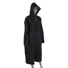 2X Fashion Eva Raincoat Waterproof Raincoat Transparent Camping Waterproof Raincoat Black