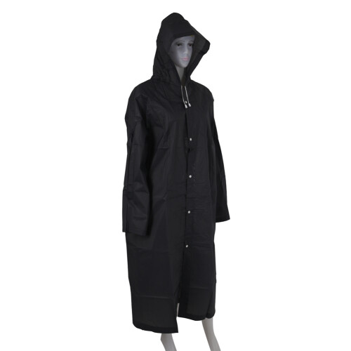 2X Imperméable Eva À la Mode Imperméable Étanche Imperméable de Camping Étanche Transparent Noir