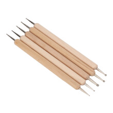 Doppel-End-Dotting-Stift-Set, 5 Stück für Keramikmodellierung, Töpferarbeiten & DIY-Gravuren