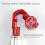 Peg Hook Lock Stop Lock 400 Pieces Plastic Red Stop Lock Anti-Theft Lock Retail Pin Hook Safety Display Hook Lock 5