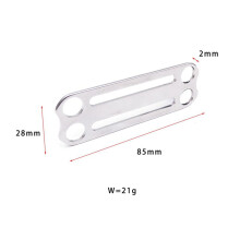 2X Cinto Tri-Glide para Mergulho AutôNomo Sidemount BCD Fivela de FixaçãO Retentor de Corda Fivela de FixaçãO