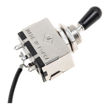 3X Mazo de Cables de Guitarra Precableado Dos Pastillas 500K Ollas Interruptor de Palanca de 3 Vías Plateado