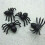 150X Plastic Black Spider Trick Toy Halloween Haunted House Prop Decor 5