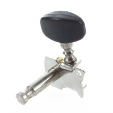 8Pcs Guitar and Small 4 String Guitar Tuning Pegs Machine Heads 4R and 4L, Mounting Screws Included--Silver and Black