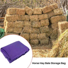 5X Hay Bale Bag, Extra Large Tote Hay Bale Carry Bag, Foldable Portable Horse and Livestock Hay Bale Bags with Zipper