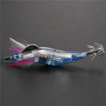3Pc Flashing LED Fishing Lure Flash Light 10cm Minnow Luminous Squid Jig Shrimp Bait Night Fishing Lure