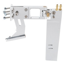 3Pcs Water Absorbing Rudder Aluminum Suction Rudders with Tail 4mm Shaft Bracket for CAT RC Jet Boats Parts