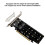 3X PCIE X16 zu M.2 M-Key NVMEx4 SSD 2U Server Riser Card Doppelseitige 4-Disk NVME  PCI-EX16 Split Card 9