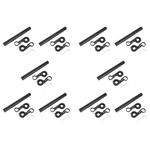 10X Handlebar Extension Mount Bicycle Bike Handle Bar Bracket Extender Holder（Black）