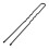 100 Pezzi La Donna 7 cm Lungo Metallo Nero DIY Chignon Pin 5