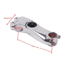2X Bike Stem Adjustable Bicycle Handlebar Riser Extender 25.4mm for Road Bike Mountain Bike MTB BMX