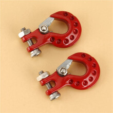 6 Stuks Metalen Trekhaak Lier Haak Decoratie voor 1/10 RC Crawler Auto Axiale SCX10 TRX4 RC4WD D90 Upgrade Onderdelen, 1