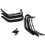 2 set Parafango RC 1/10 per Cingoli RC RC4WD   AXIAL Scx10 Scocca 7