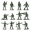 2880Pcs/Set 1/72 DIY Simulation Plastic Soldiers Figurine Figures Model  Soldier Figures Sand Table Accessories 3