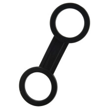 40x Scuba Diving Dive Snorkeling Silicone Snorkel Mask Strap Keeper Holder Clips Retainer Attachment Gear Spare Black