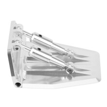 4St Metall Justerbara Trimflikar 69X57X30mm för Nitro Gas RC Modellbåt