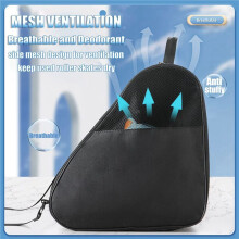 2X Ice Skate Bag,Roller Skate Bag with Adjustable Shoulder Strap for Girls Boys and Most Adults Outdoor Skate Bag