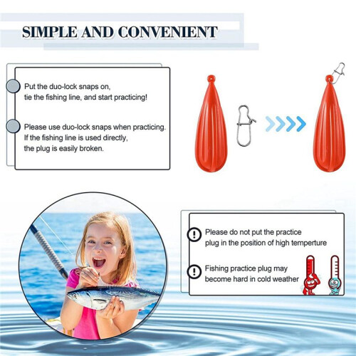 Fishing Practice Plug Fishing Casting Plug Baitcasting Rubber Practice Plug Suitable for Improving Casting Skill,18Pcs 1