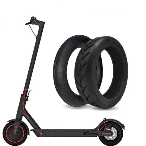 2X Pneus de Scooter EléTrico Universal de 8,5 Polegadas 8.5X2 Engrossado Antiderrapante Resistente Ao Desgaste 81/2X2 Pneus Internos e Externos 1