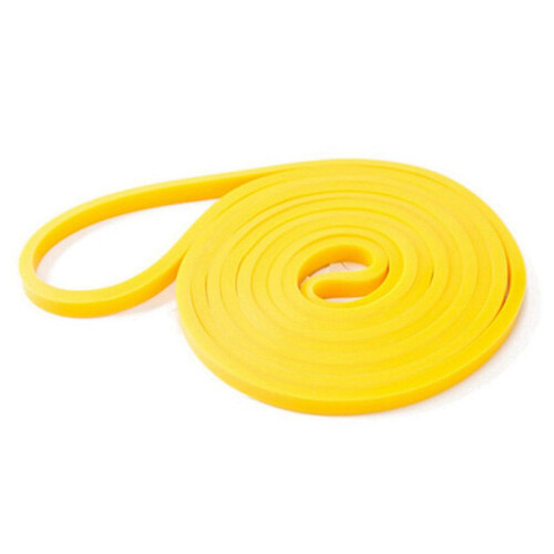 2X  Latex Resistance Band Elastic Exercise Strength Pull-Ups Auxiliary Band Strengthening Train,0.64cm,Yellow 2