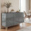 Homcom HOMCOM Storage Cabinet, Sideboard with Adjustable Shelves, High Gloss Grey 1
