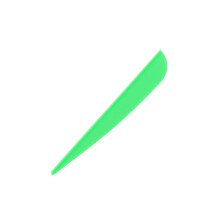 Arrows Vanes 4 Inch Plastic Feather Fletching for DIY Archery Arrows 100 Pack(Green)