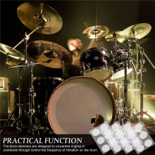 84Pcs Drum Dampeners Gel Pads Silicone Drum Silencers Drum Dampening Pads Drum Mute Pads for Drums Tone Control
