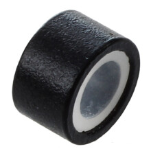 400 Pcs 5mm Micro-Anillo Negro de Silicona Forrado Beads para EXtension de Cabello Instalacion Y Plumas